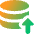 Database Upload Icon from Core Gradient Set