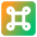 Command Square Icon from Core Gradient Set