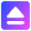 Eject Square Icon from Core Gradient Set