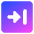 Next Square Icon from Core Gradient Set