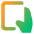 One Handed Holding Tablet Handheld Icon from Core Gradient Set