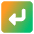 Return 3 Icon from Core Gradient Set