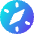 Safari Logo Icon from Core Gradient Set