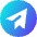 Telegram Logo Icon from Core Gradient Set