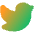 Twitter Logo Icon from Core Gradient Set