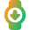 Watch Circle Download Icon from Core Gradient Set