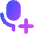 Voice Mail Add Plus Icon from Core Gradient Set
