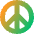 Peace Symbol Icon from Core Gradient Set