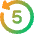 Button Go Backward 5 Icon from Core Gradient Set