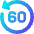 Button Go Backward 60 Icon from Core Gradient Set