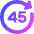 Button Go Forward 45 Icon from Core Gradient Set