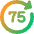 Button Go Forward 75 Icon from Core Gradient Set