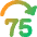 Button Jump Forward 75 Icon from Core Gradient Set