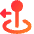 Arcade Stick Move Left Icon from Core Gradient Set