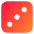 Dice 3 Icon from Core Gradient Set