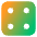 Dice 4 Icon from Core Gradient Set