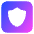 Dice Shield Icon from Core Gradient Set