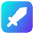 Dice Sword Icon from Core Gradient Set