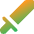 Sword Attack Icon from Core Gradient Set