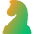 Chess Knight Icon from Core Gradient Set
