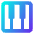 Piano Keys Icon from Core Gradient Set