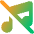 Music Note Off 2 Icon from Core Gradient Set