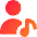 Artist Song Icon from Core Gradient Set