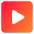 Play List 4 Icon from Core Gradient Set