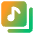 Play List 5 Icon from Core Gradient Set