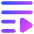 Playlist Icon from Core Gradient Set