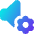 Volume Setting Gear Icon from Core Gradient Set