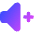 Volume Up Icon from Core Gradient Set