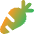 Carrot Icon from Core Gradient Set