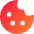 Cookie Bite Icon from Core Gradient Set