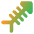 Fish Bones Waste Icon from Core Gradient Set