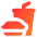 Lunch Set Fastfood Icon from Core Gradient Set