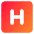 Hospital Sign Square Icon from Core Gradient Set