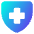 Sign Cross Shield Icon from Core Gradient Set