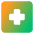 Sign Cross Square Icon from Core Gradient Set