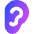 Ear Speciality Icon from Core Gradient Set