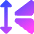 Mirror Vertically Icon from Core Gradient Set