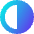 Right Half Shadow Circle Icon from Core Gradient Set