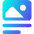 Image Caption Icon from Core Gradient Set