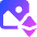 Landscape Nft Icon from Core Gradient Set