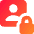 Portrait Lock Icon from Core Gradient Set