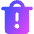 Recycle Bin Alert Icon from Core Gradient Set