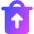 Recycle Bin Throw 1 Icon from Core Gradient Set