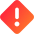Warning Diamond Icon from Core Gradient Set