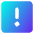 Warning Square Icon from Core Gradient Set