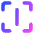 Align Center Vertical Frame Icon from Core Gradient Set